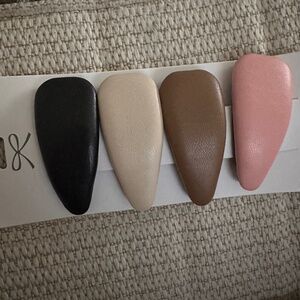 Faux leather hair accessories